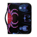 Cancer And Astrological Signs Print Leather Bible Cover