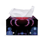 Cancer And Astrological Signs Print Leather Tissue Box Cover