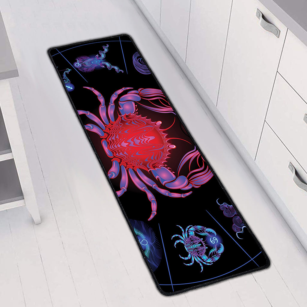 Cancer And Astrological Signs Print Long Kitchen Mat
