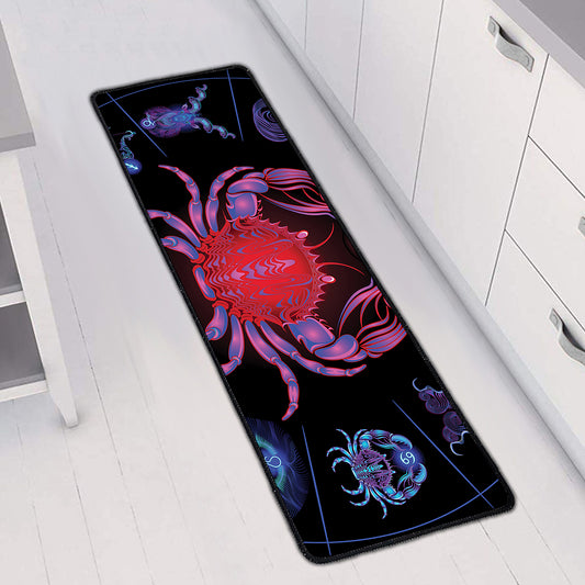 Cancer And Astrological Signs Print Long Kitchen Mat