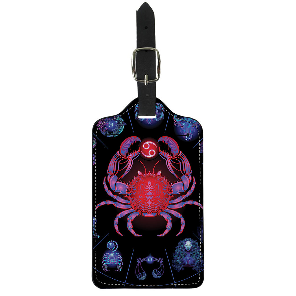 Cancer And Astrological Signs Print Luggage Tag