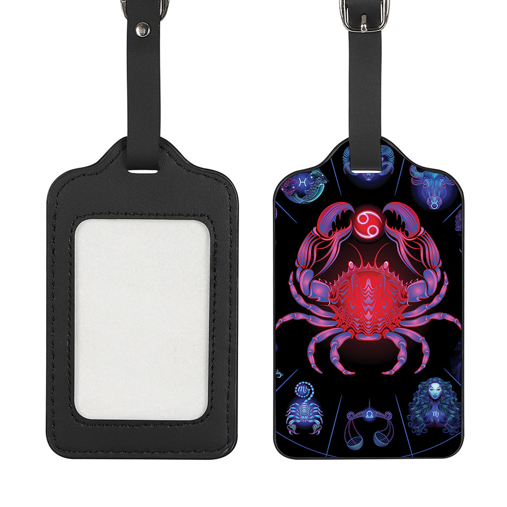 Cancer And Astrological Signs Print Luggage Tag