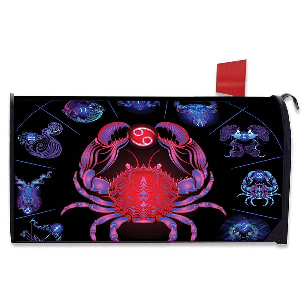 Cancer And Astrological Signs Print Mailbox Cover