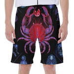 Cancer And Astrological Signs Print Men's Beach Shorts