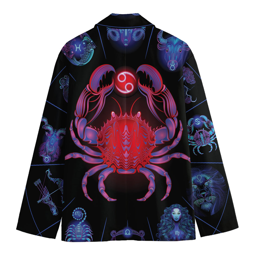 Cancer And Astrological Signs Print Men's Blazer