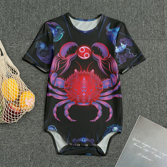 Cancer And Astrological Signs Print Men's Bodysuit