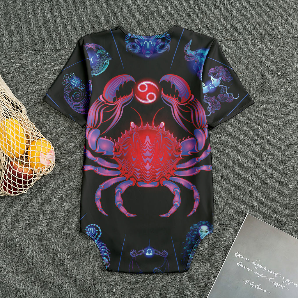 Cancer And Astrological Signs Print Men's Bodysuit