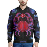 Cancer And Astrological Signs Print Men's Bomber Jacket