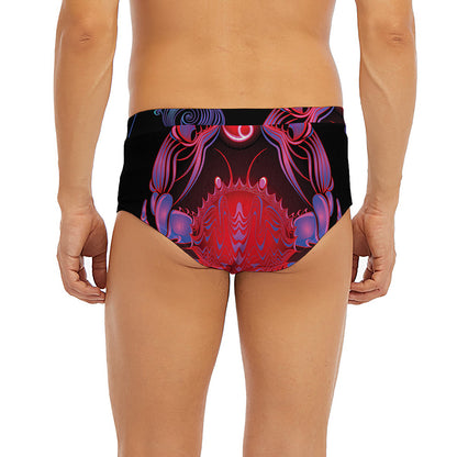 Cancer And Astrological Signs Print Men's Briefs