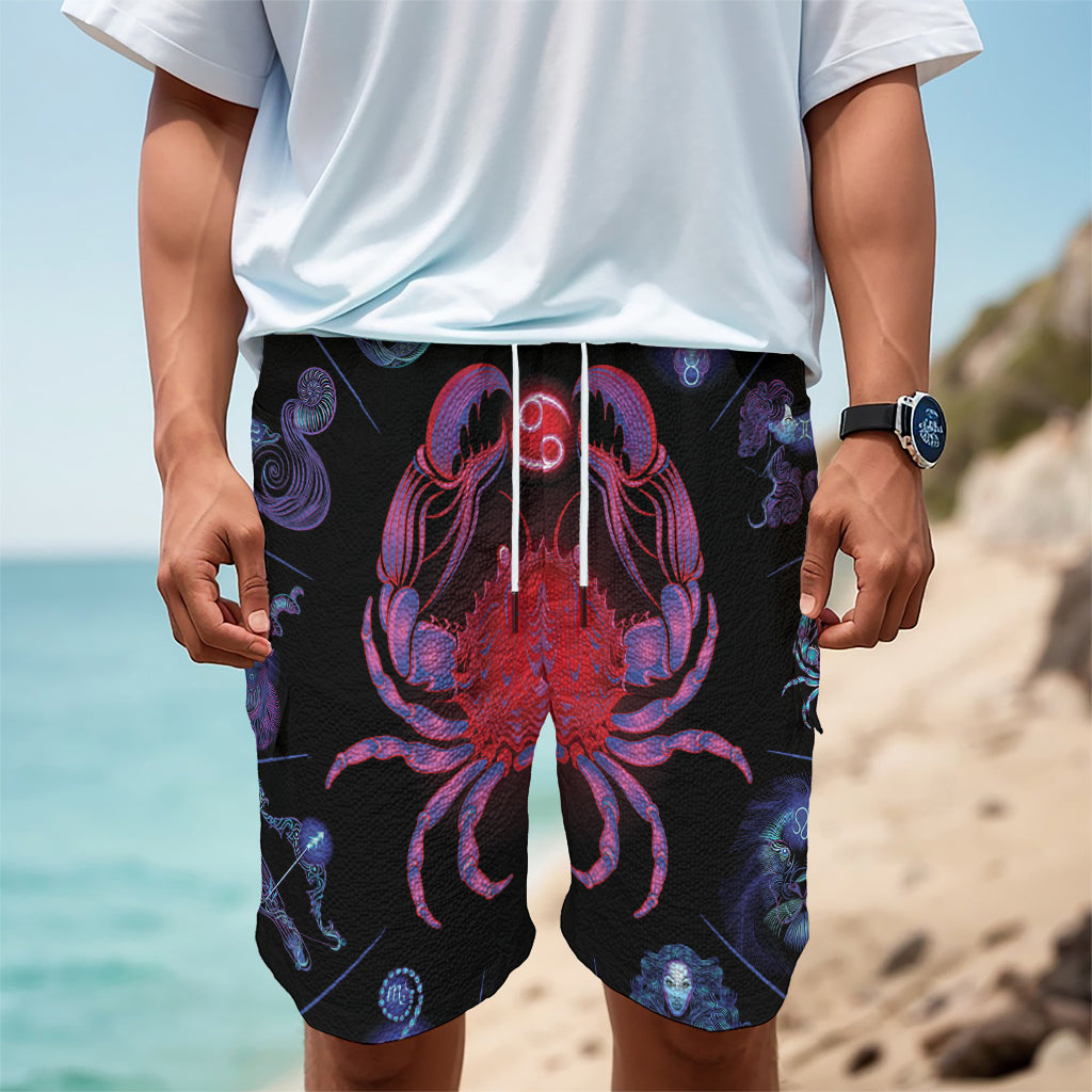 Cancer And Astrological Signs Print Men's Cargo Shorts