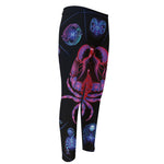 Cancer And Astrological Signs Print Men's Compression Pants