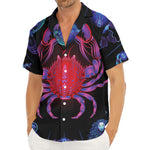 Cancer And Astrological Signs Print Men's Deep V-Neck Shirt
