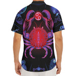Cancer And Astrological Signs Print Men's Deep V-Neck Shirt