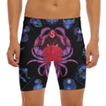 Cancer And Astrological Signs Print Men's Long Boxer Briefs
