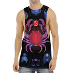 Cancer And Astrological Signs Print Men's Muscle Tank Top