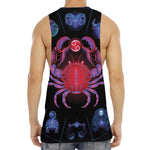 Cancer And Astrological Signs Print Men's Muscle Tank Top