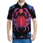 Cancer And Astrological Signs Print Men's Polo Shirt