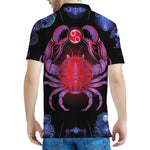 Cancer And Astrological Signs Print Men's Polo Shirt
