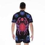 Cancer And Astrological Signs Print Men's Rompers