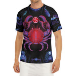 Cancer And Astrological Signs Print Men's Short Sleeve Rash Guard