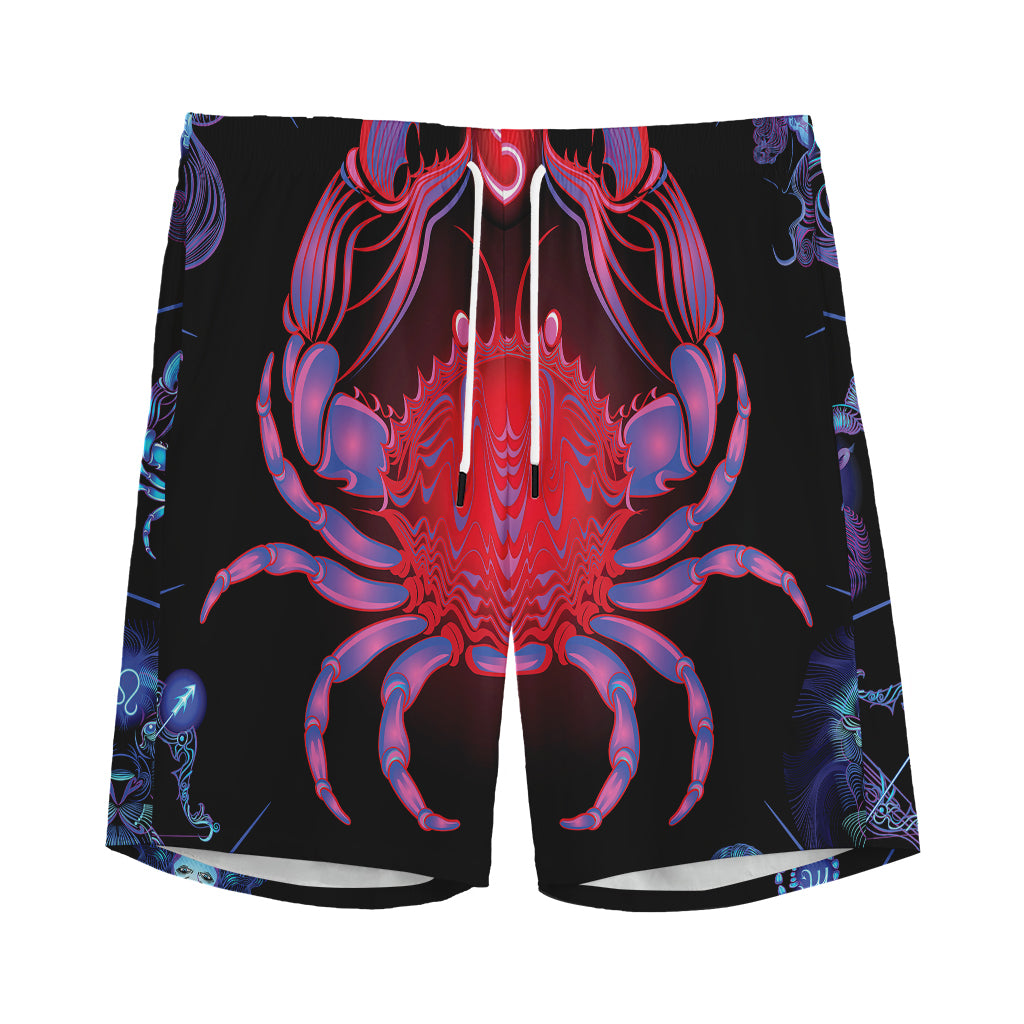 Cancer And Astrological Signs Print Men's Sports Shorts