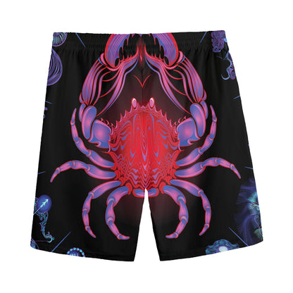 Cancer And Astrological Signs Print Men's Sports Shorts