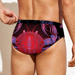 Cancer And Astrological Signs Print Men's Swim Briefs