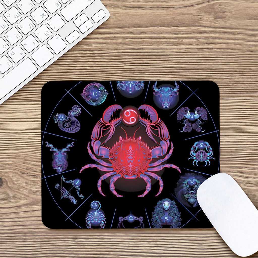 Cancer And Astrological Signs Print Mouse Pad