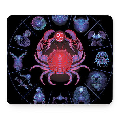 Cancer And Astrological Signs Print Mouse Pad