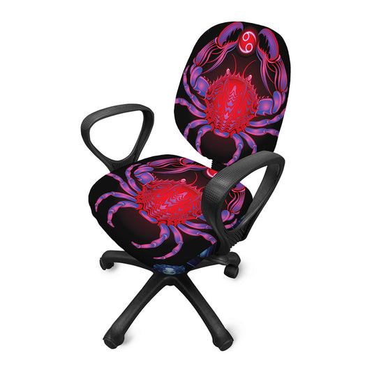 Cancer And Astrological Signs Print Office Chair Cover