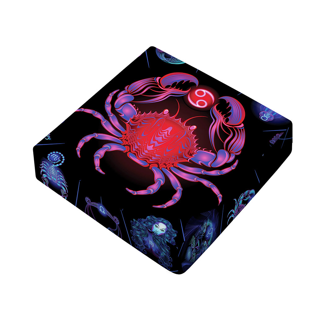 Cancer And Astrological Signs Print Outdoor Seat Cushion Cover