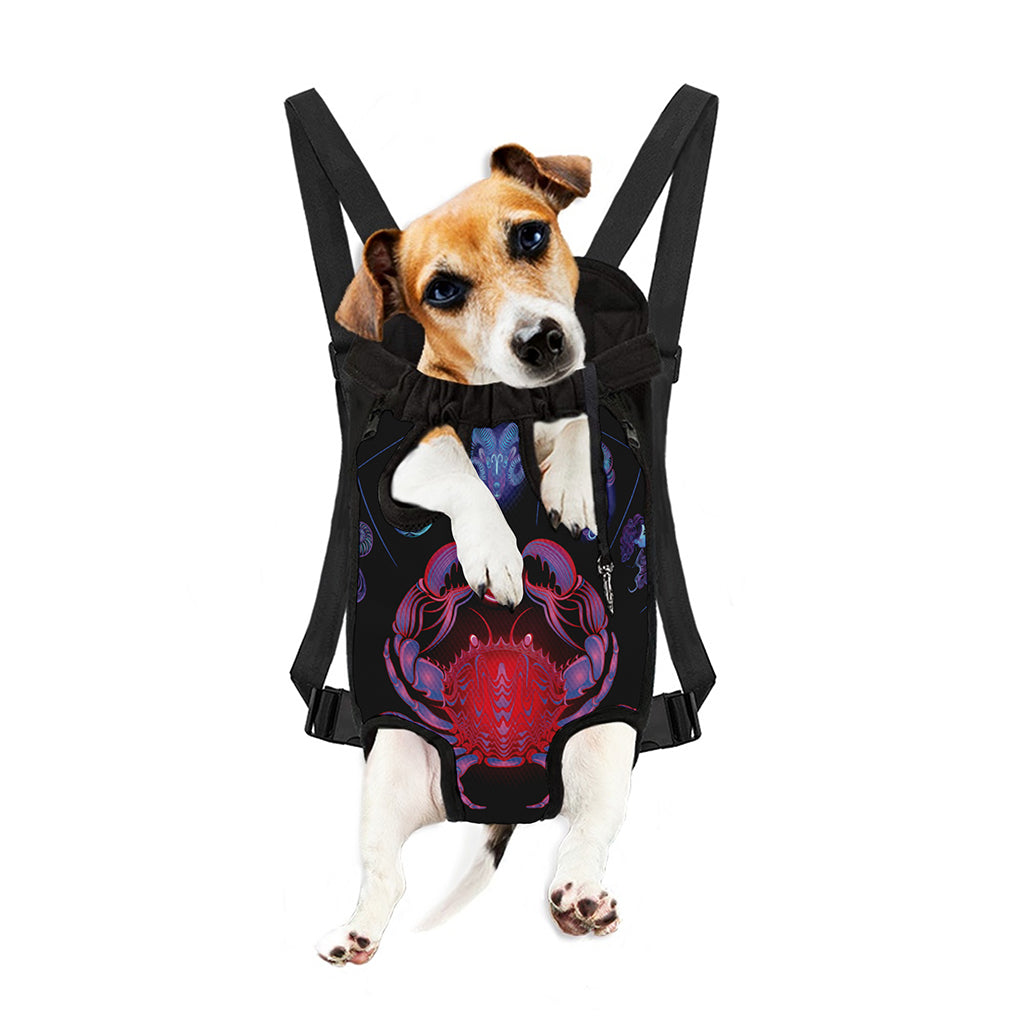 Cancer And Astrological Signs Print Pet Carrier Backpack