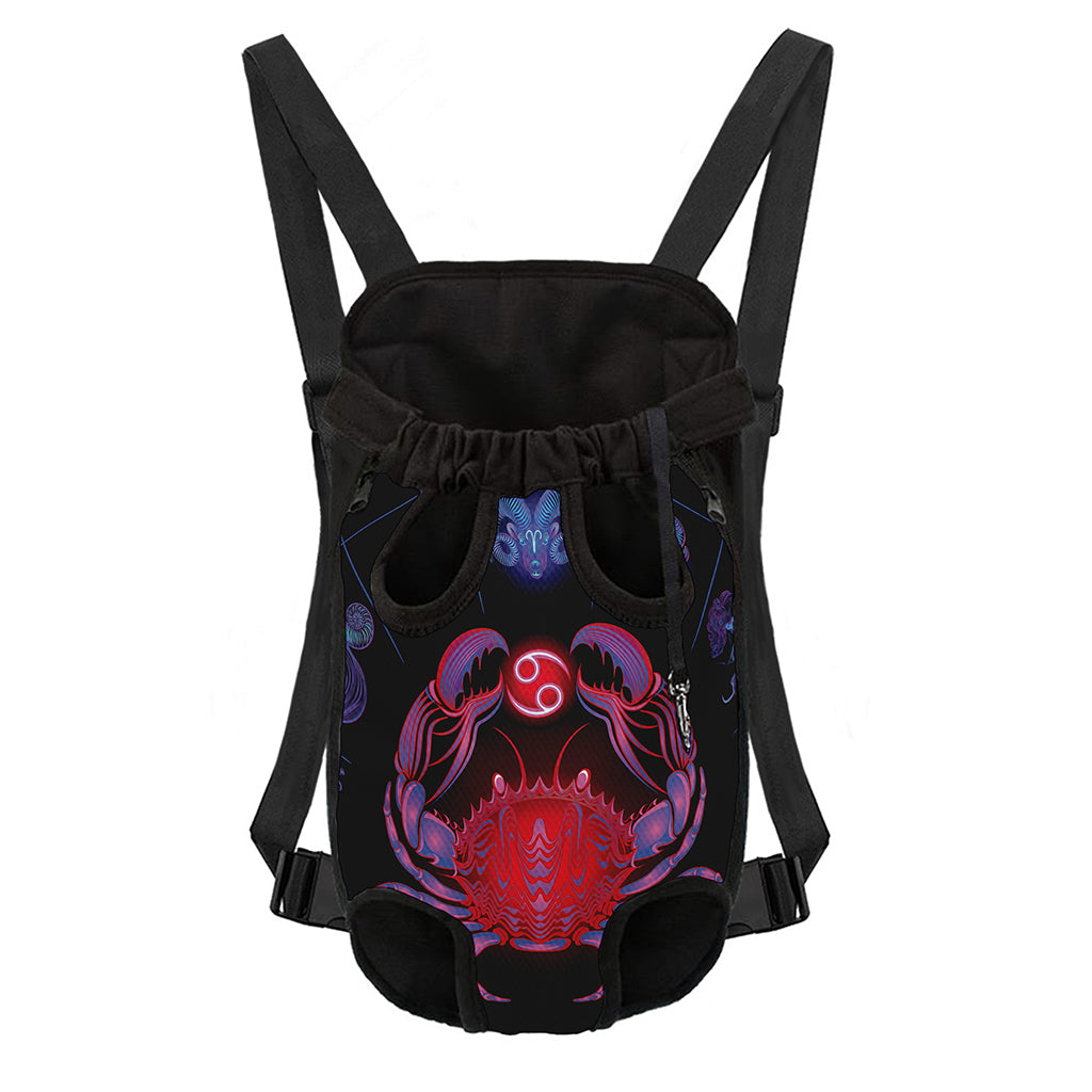 Cancer And Astrological Signs Print Pet Carrier Backpack