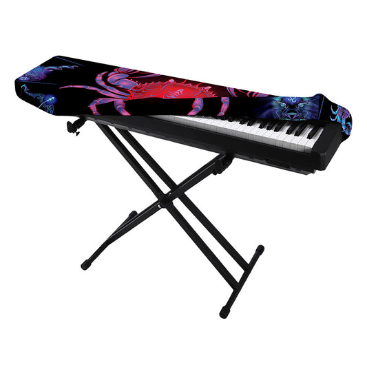 Cancer And Astrological Signs Print Piano Keyboard Cover
