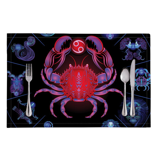 Cancer And Astrological Signs Print Placemat