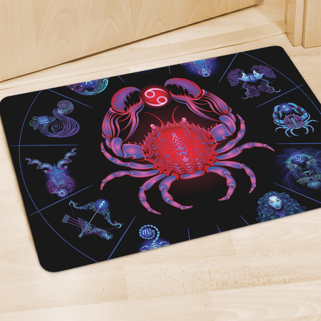 Cancer And Astrological Signs Print Polyester Doormat