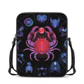 Cancer And Astrological Signs Print Rectangular Crossbody Bag