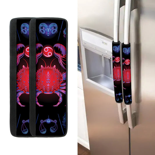Cancer And Astrological Signs Print Refrigerator Handle Covers