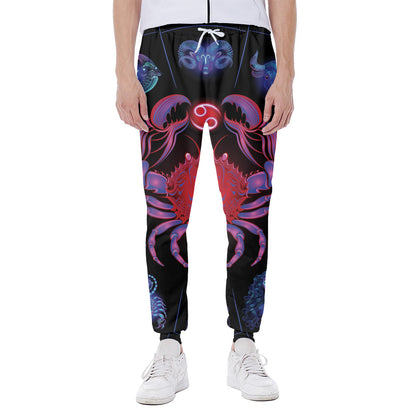 Cancer And Astrological Signs Print Scuba Joggers