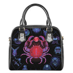 Cancer And Astrological Signs Print Shoulder Handbag