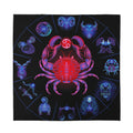 Cancer And Astrological Signs Print Silk Bandana