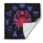 Cancer And Astrological Signs Print Silk Bandana