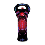 Cancer And Astrological Signs Print Single Neoprene Wine Tote