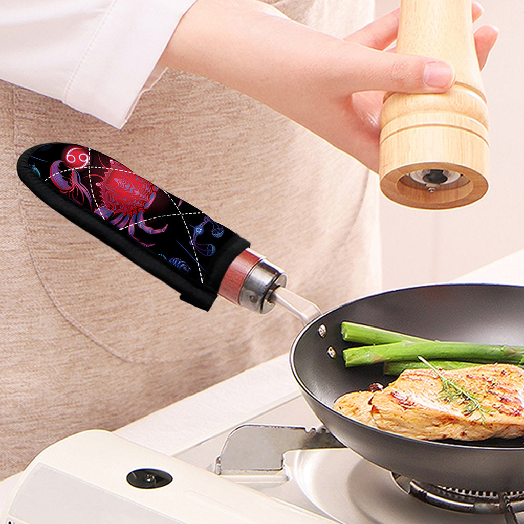 Cancer And Astrological Signs Print Skillet Handle Cover