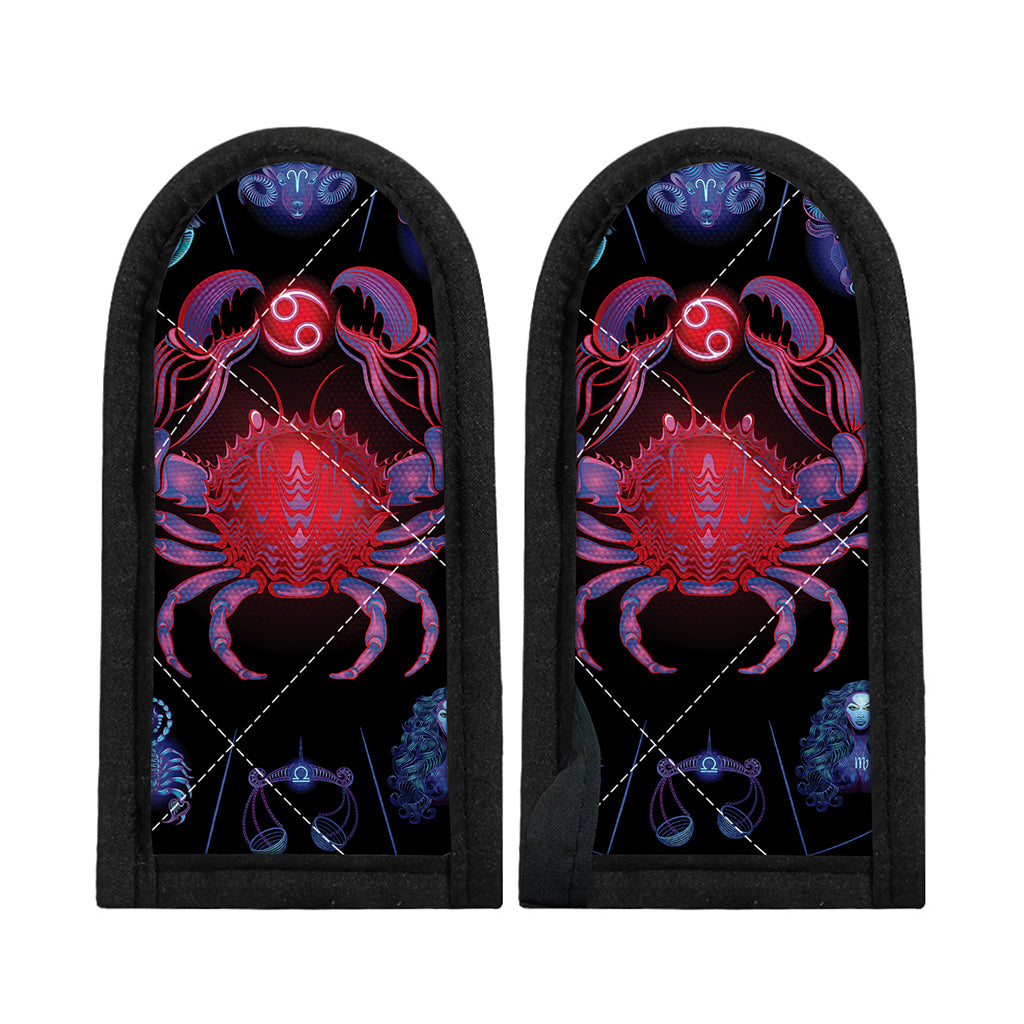 Cancer And Astrological Signs Print Skillet Handle Cover