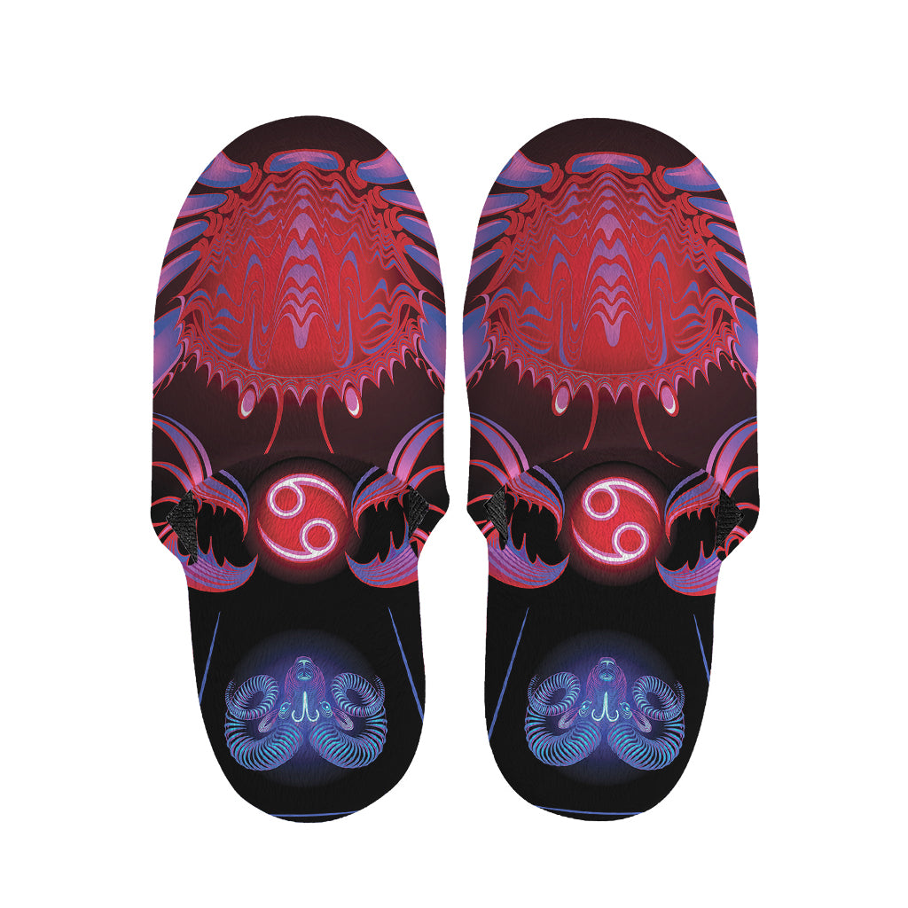 Cancer And Astrological Signs Print Slippers