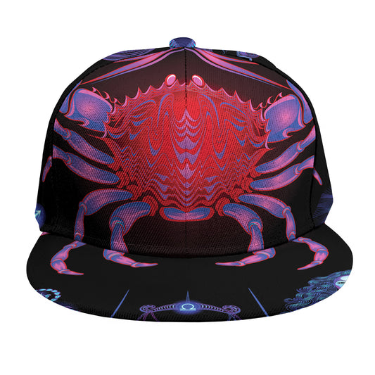 Cancer And Astrological Signs Print Snapback Cap