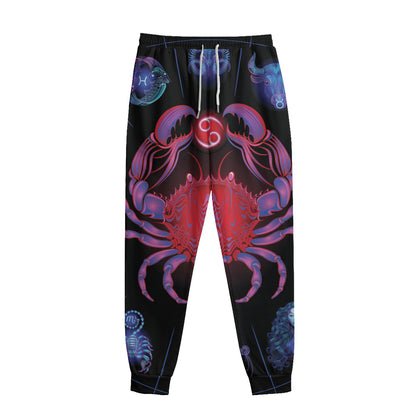 Cancer And Astrological Signs Print Sweatpants