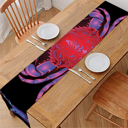 Cancer And Astrological Signs Print Table Runner