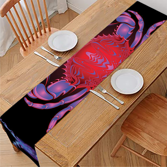 Cancer And Astrological Signs Print Table Runner